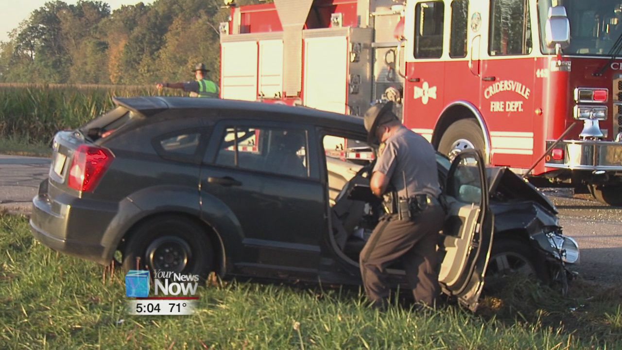 Two vehicle crash in Auglaize County sends four people to the hospital
